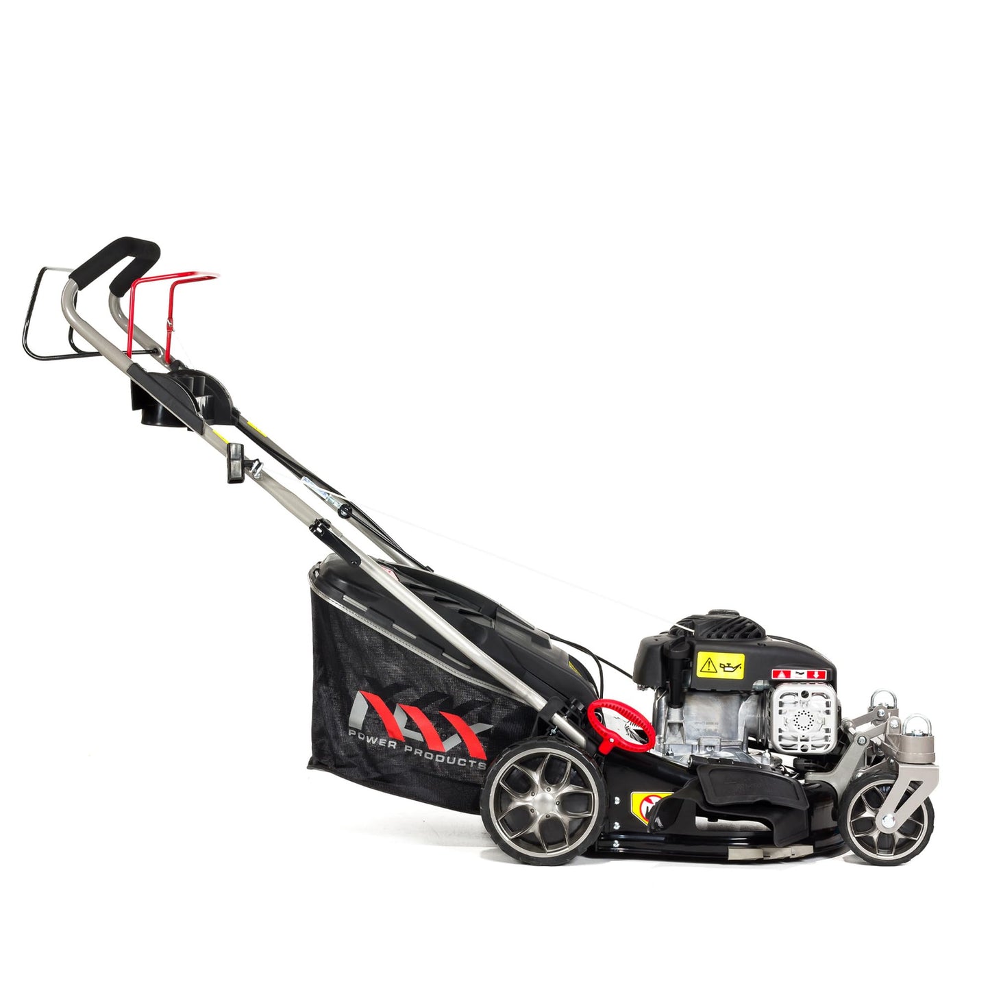 Benzin-Rasenmäher NAX 1000S mit Briggs & Stratton 450E Motor, 42cm Schnittbreite, 45l Fangkorb, Antrieb, Reinigungssystem