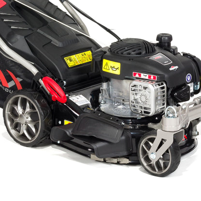 Benzin-Rasenmäher NAX 1000S mit Briggs & Stratton 450E Motor, 42cm Schnittbreite, 45l Fangkorb, Antrieb, Reinigungssystem